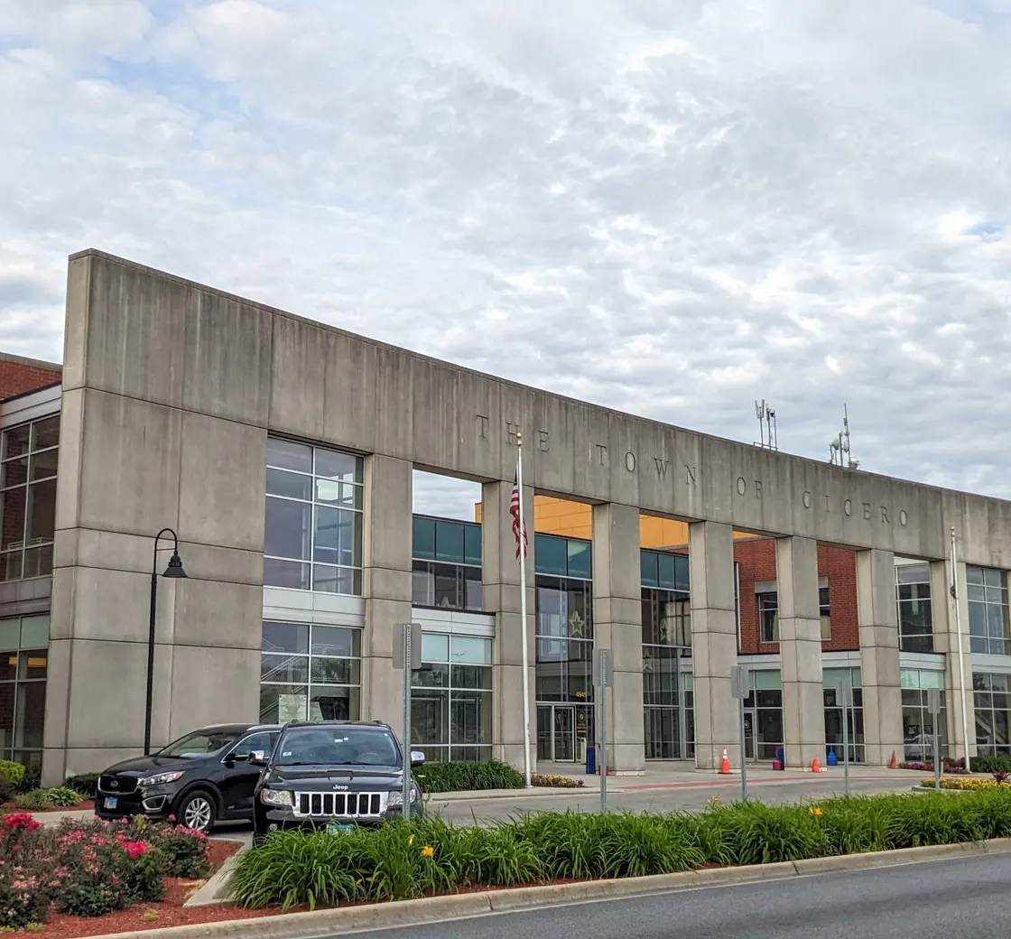 Cicero Town Hall on Cermak Road in Cicero, Illinois