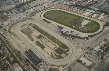 Hawthorne Race Course from above